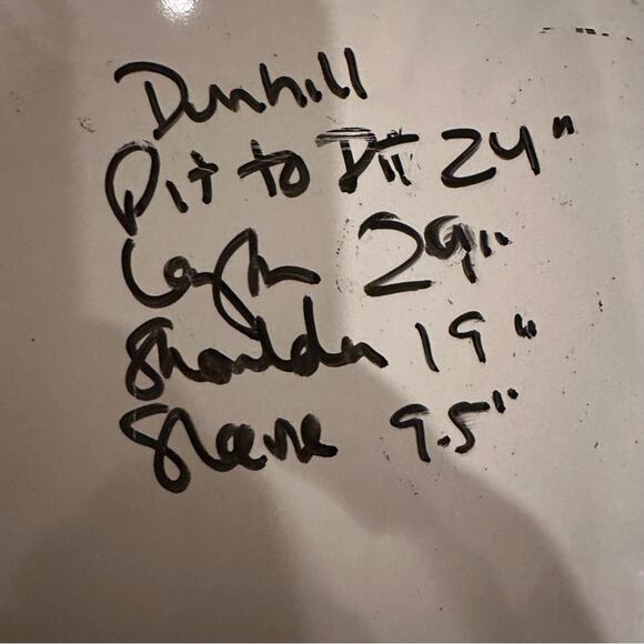 Dunhill Links Golf Polo Blue Stretch Active Activewear Performance LARGE - Picture 9 of 10